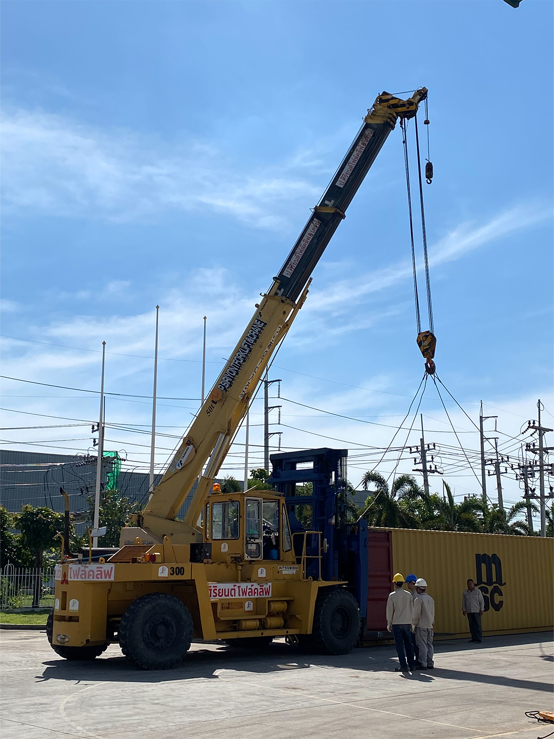 A collection of rental work for forklifts, cranes, and aerial platforms for the month of November.